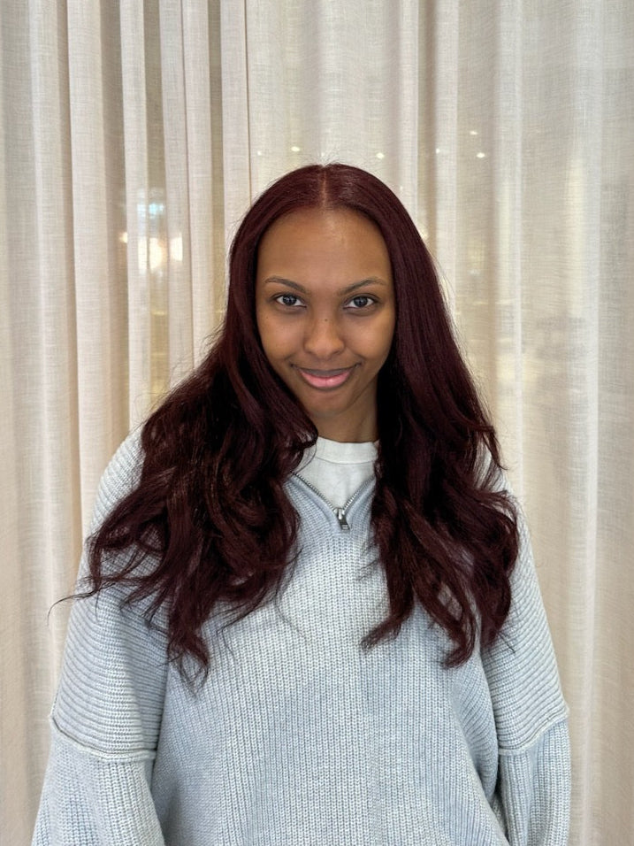 curly hair colouring