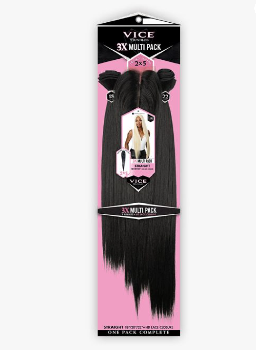 Sensationnel Vice Bundle Multi Straight (18''/ 20''/ 22'')