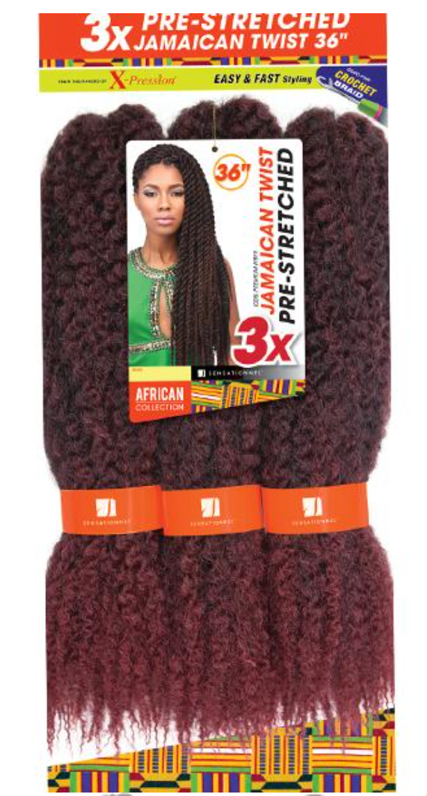 Sensationnel 3x Jamaican Twist Pre-Streched (36")