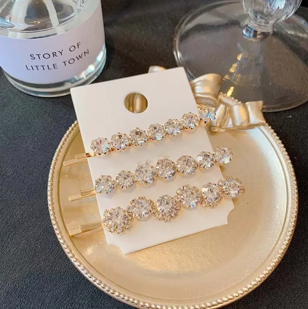 Take Khair Beauty Rhinestone Hair Pins