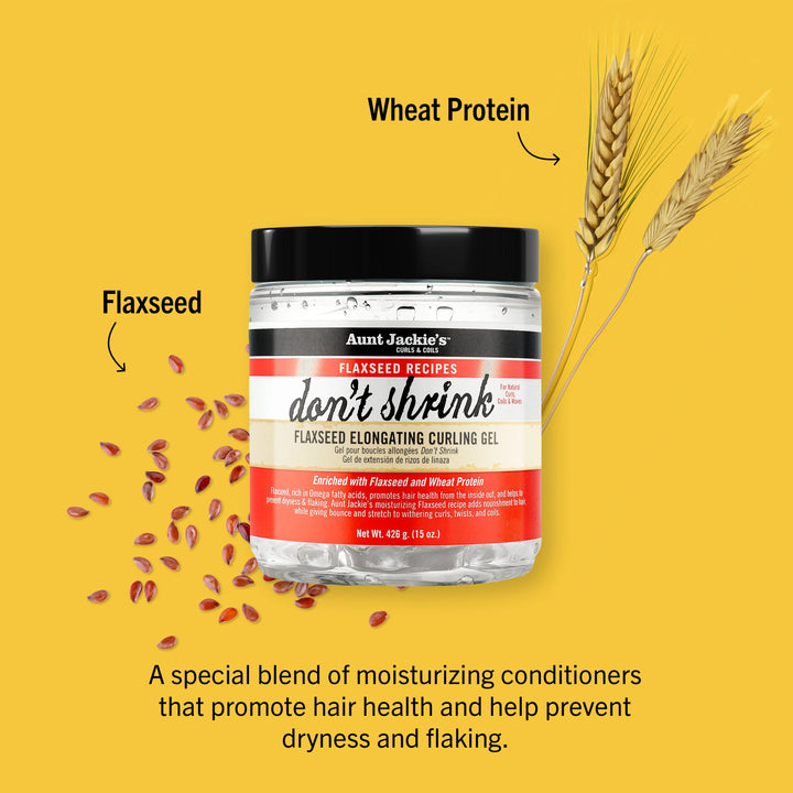Aunt Jackie's Don't Shrink Flaxseed Elongating Curling Gel