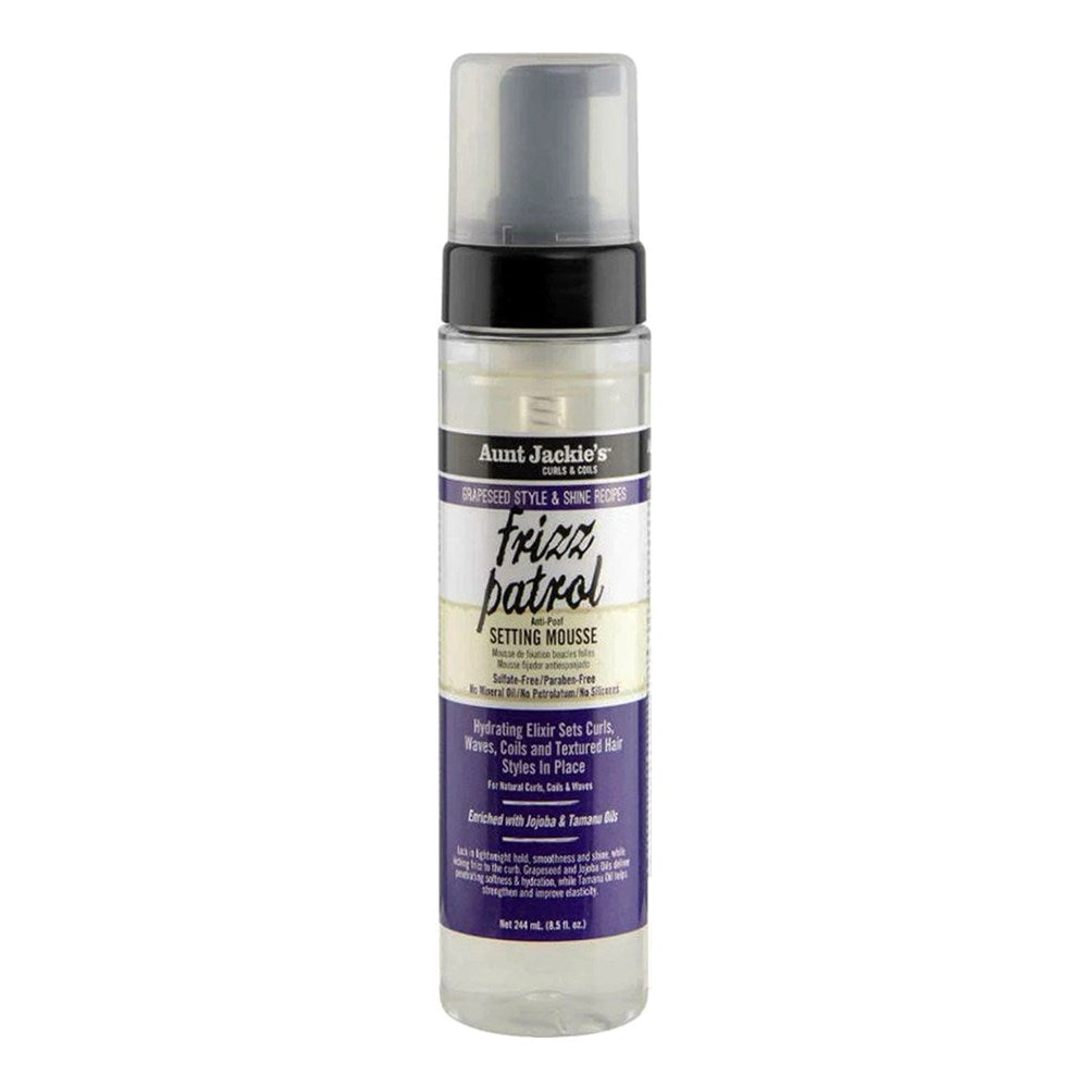 Aunt Jackie's Grapeseed Frizz Patrol Anti-Poof Setting Mousse