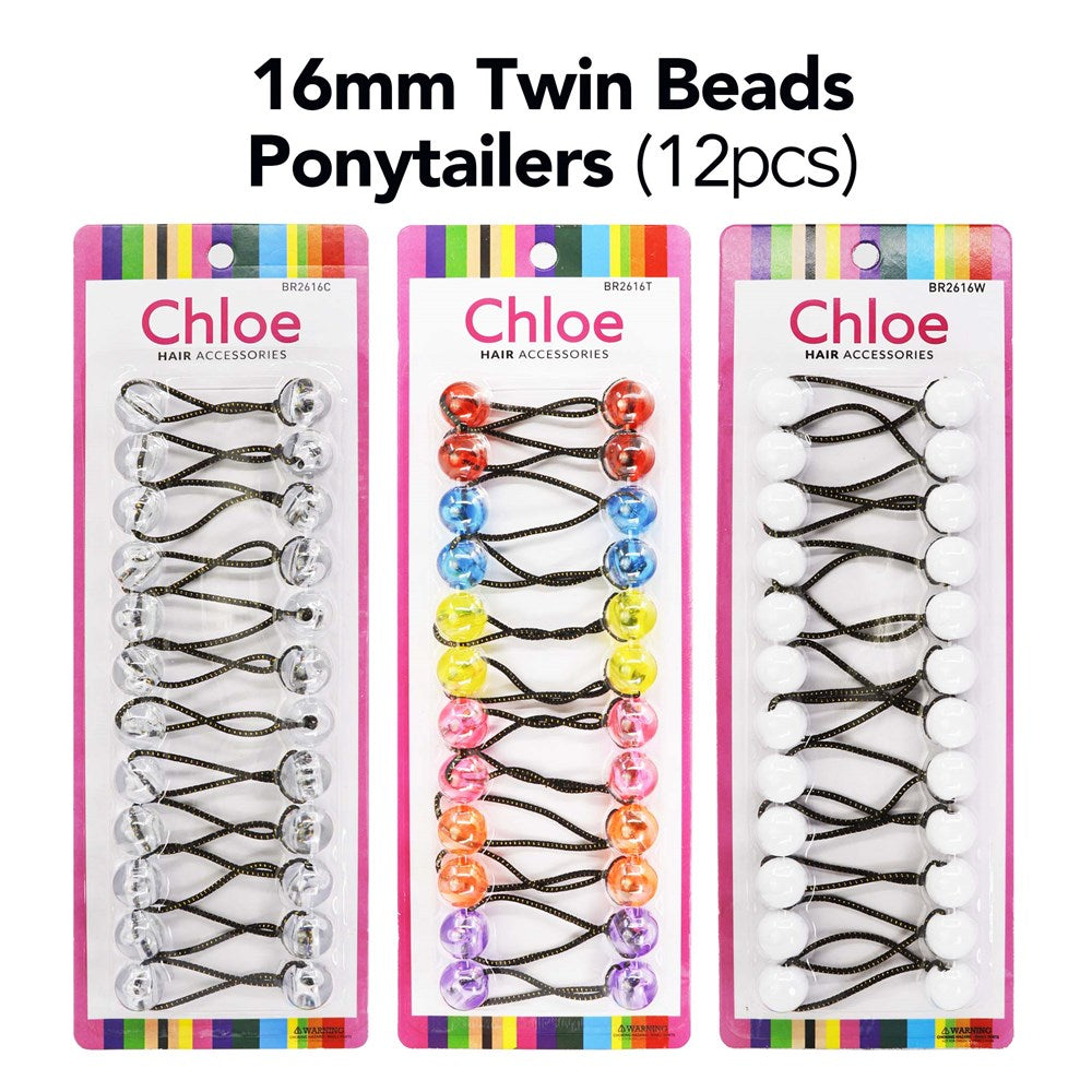 CHLOE Twin Beads Ponytailers