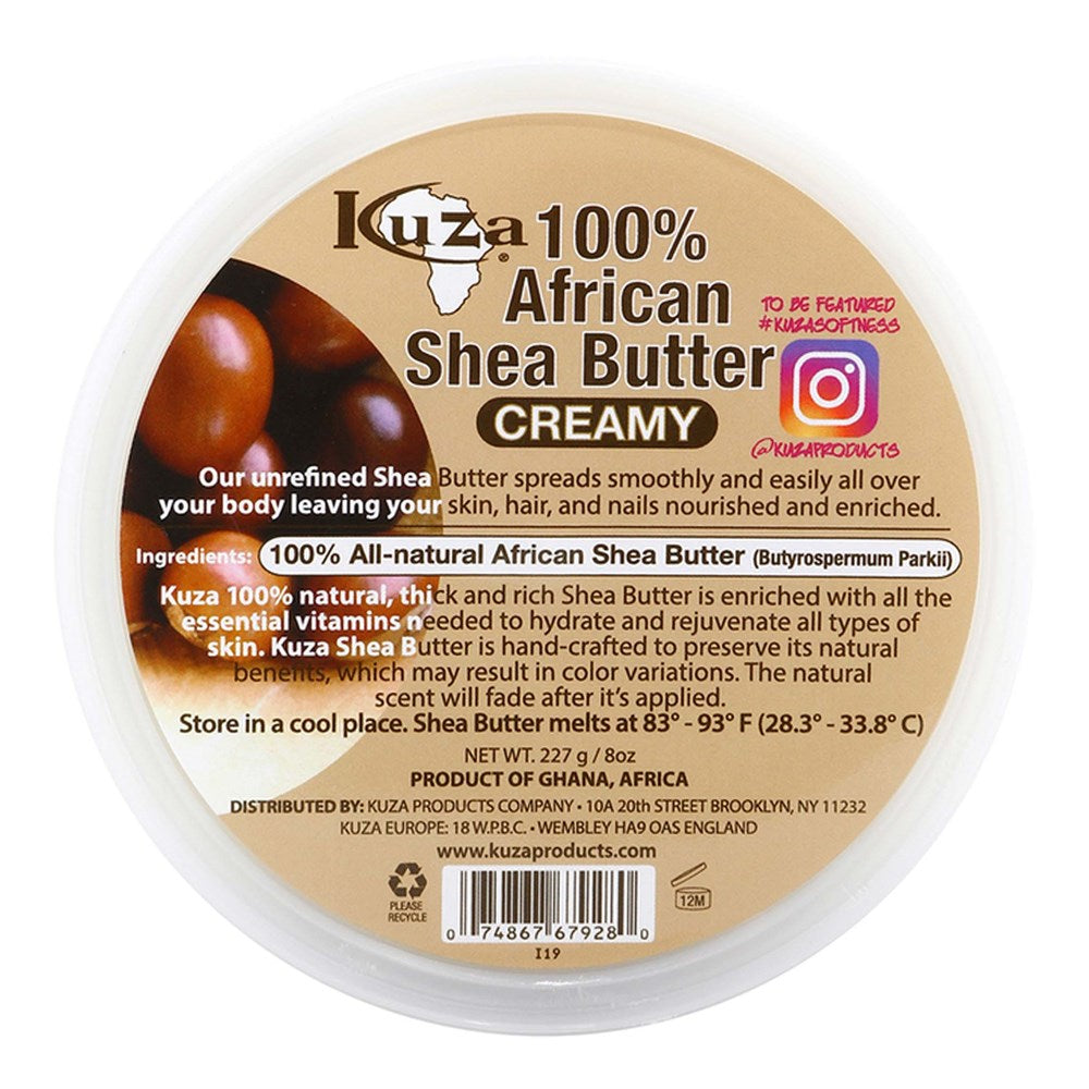 KUZA 100% African Shea Butter White (Creamy)