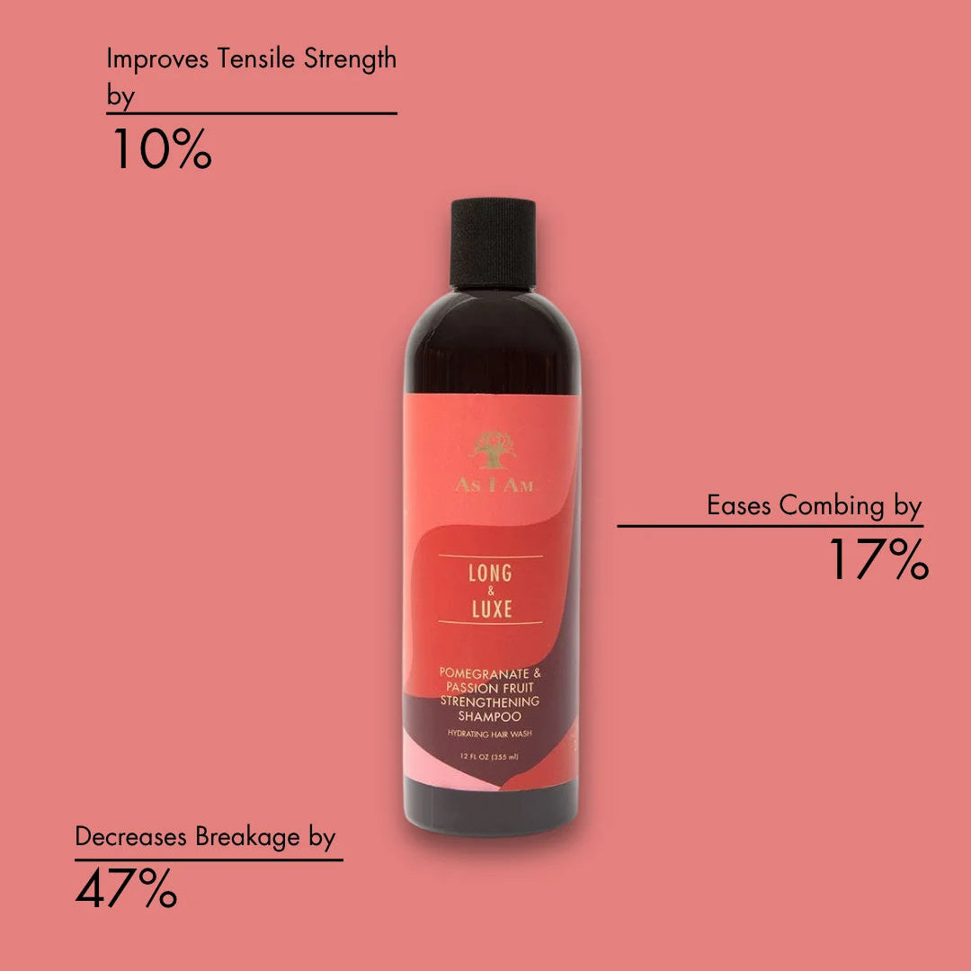 As I Am Long And Luxe Pomegranate & Passion Fruit Shampoo