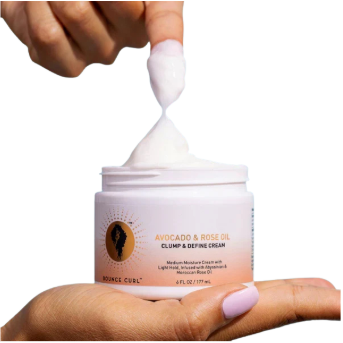 Bounce Curl Avocado & Rose Oil Clump & Define Cream