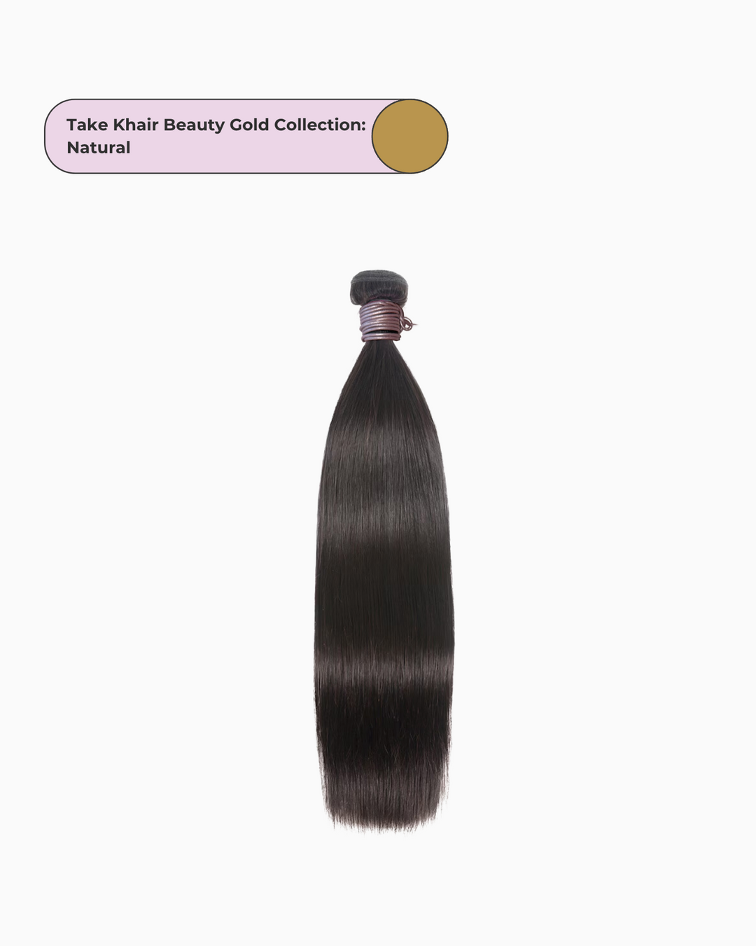 Take Khair Beauty Gold Collection 100% Human Hair Bundle - Straight