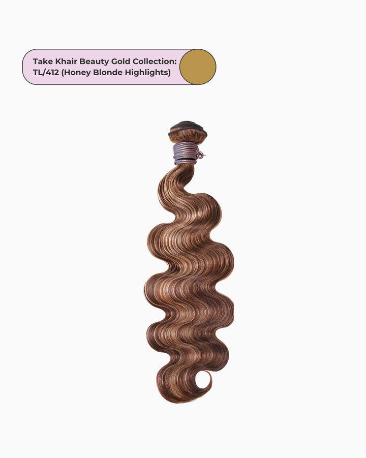 Take Khair Beauty Gold Collection 100% Human Hair Bundle - Body Wave