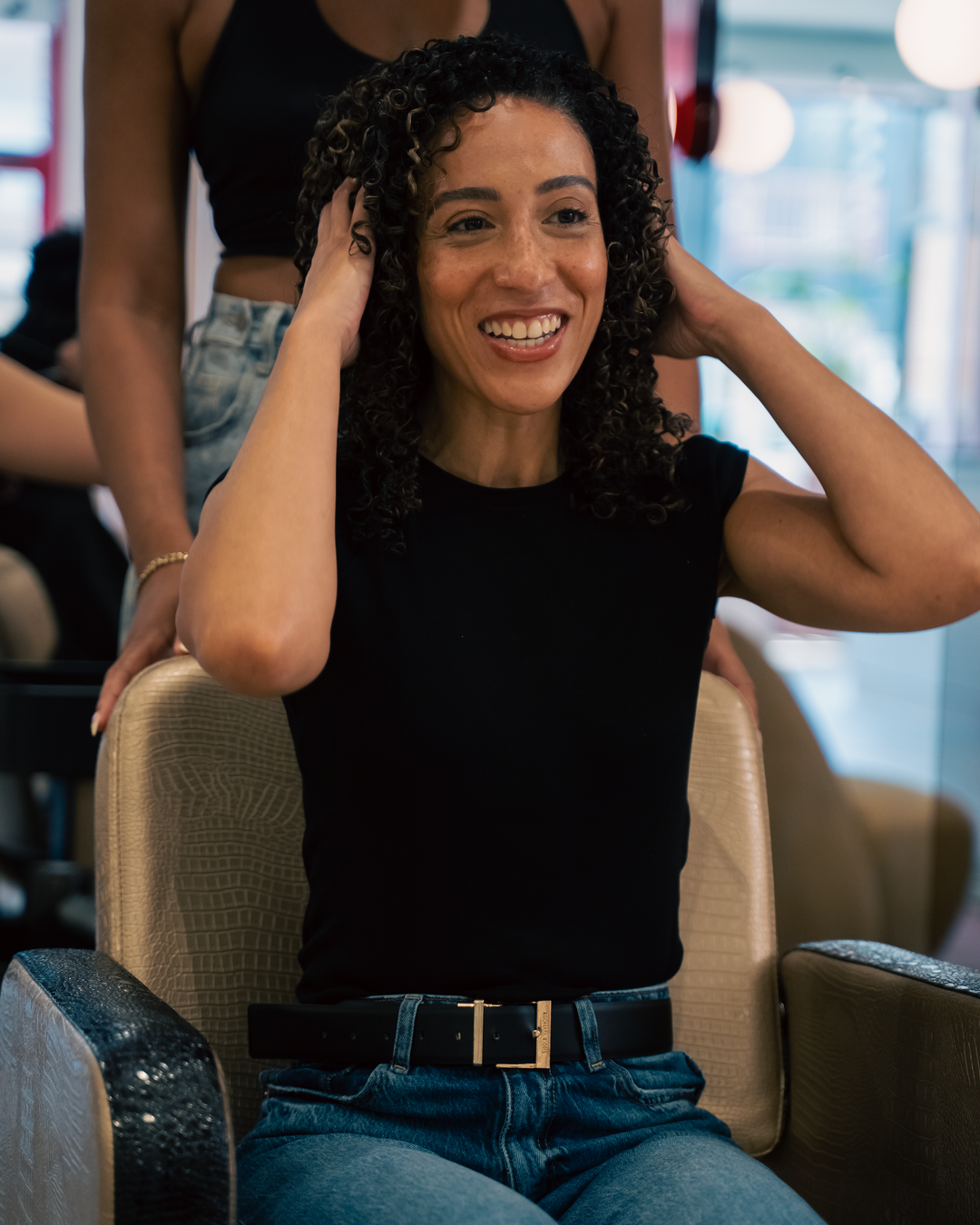 curly hair salon