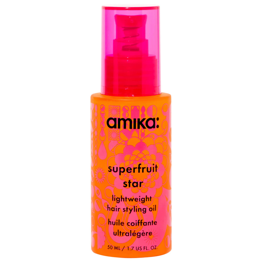 Amika Superfruit Star Lightweight Hair Styling + Heat Defense Oil