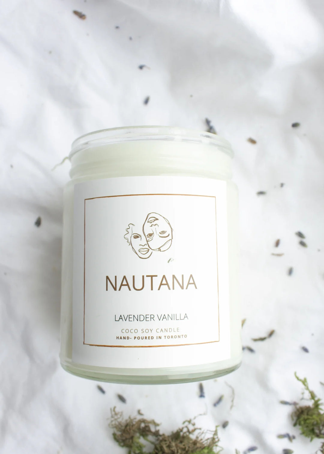 Nautana Serenity Lavender Vanilla & Brown Sugar Coco Soy Candle