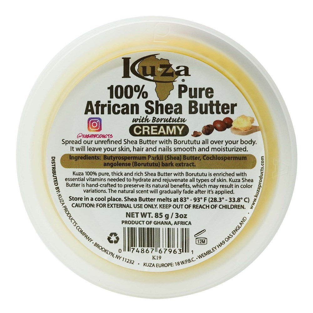 KUZA 100% Pure African Shea Butter Yellow (Creamy)